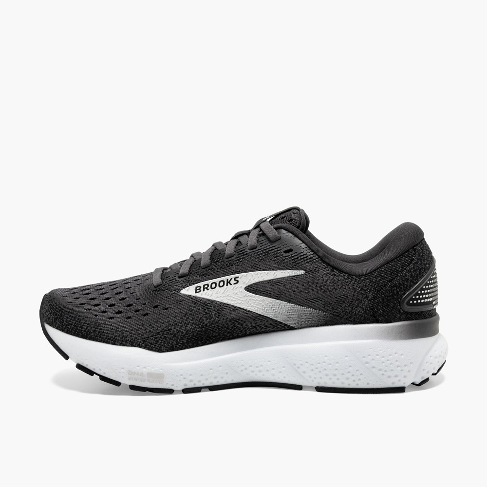 Chaussures Running Route Brooks Ghost 16 Noir Grise Blanche Homme | FRJ-2803946